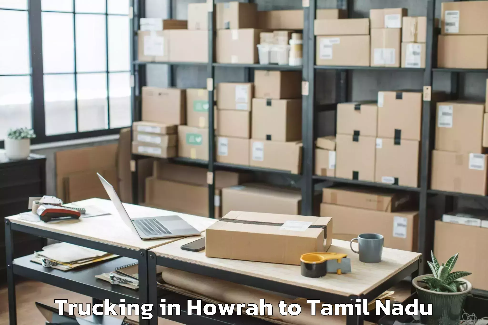 Book Howrah to Karamadai Trucking Online